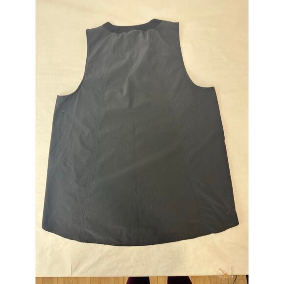 Athleta Tank Top Black Side Split Hem Lightweight Athletic Size Medium - Picture 2 of 7